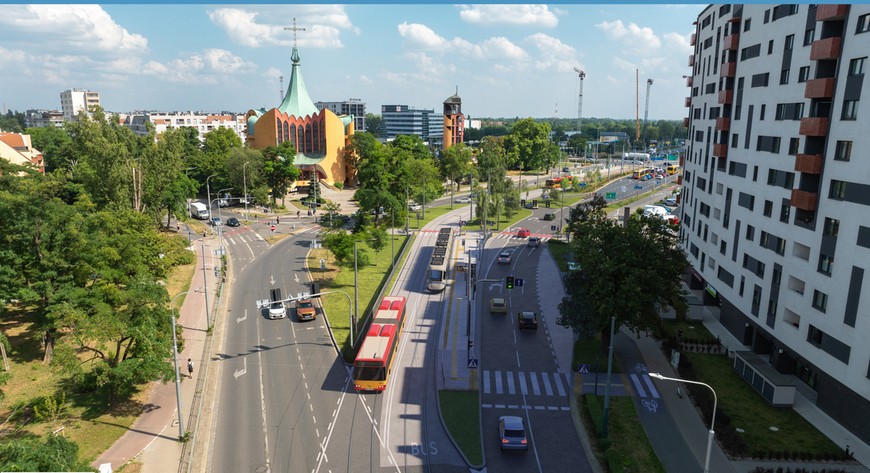 Tak będzie wyglądać inwestycja przy ul. Bardzkiej w pierwszym kwartale przyszłego roku, kiedy planowane jest zakończenie prac przy budowie trasy autobusowo-tramwajowej