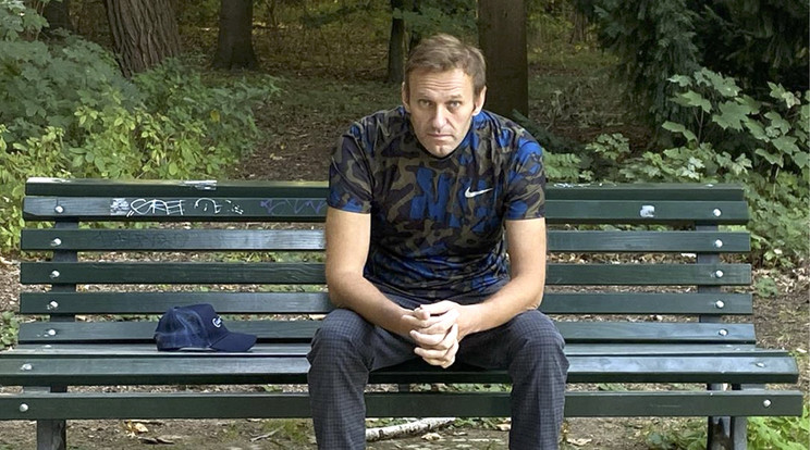 Alekszej Navalnij orosz ellenzéki politikus Instagram-oldalán 2020. szeptember 23-án közzétett dátum nélküli kép Navalnijról. / Fotó: MTI/AP/navalny instagram