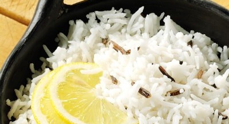 A plate of rice