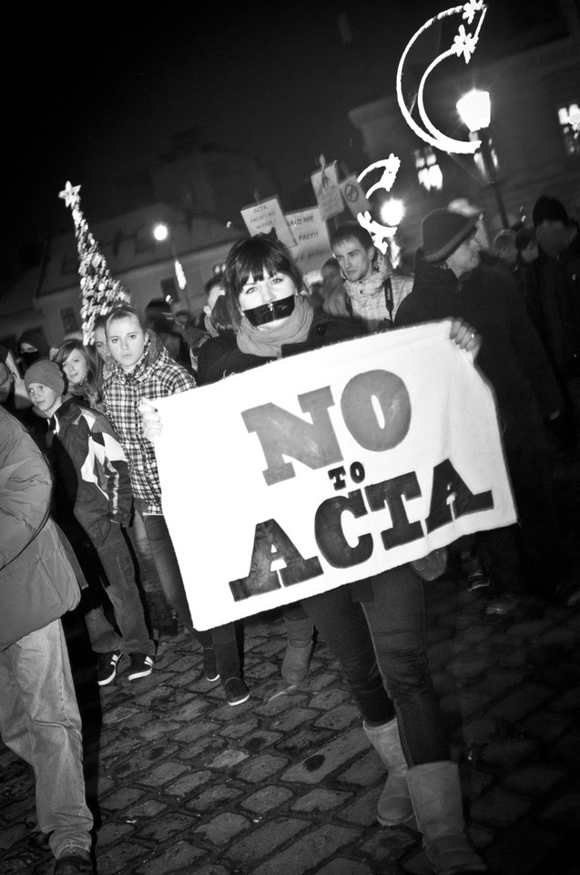 Manifestacja Anty ACTA - Bielsko-Biała, fot. magda1901/ Daj znać