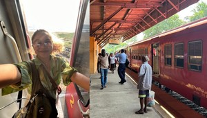 The author traveled to Sri Lanka to ride its famed coastal train.Marielle Descalsota/Business Insider