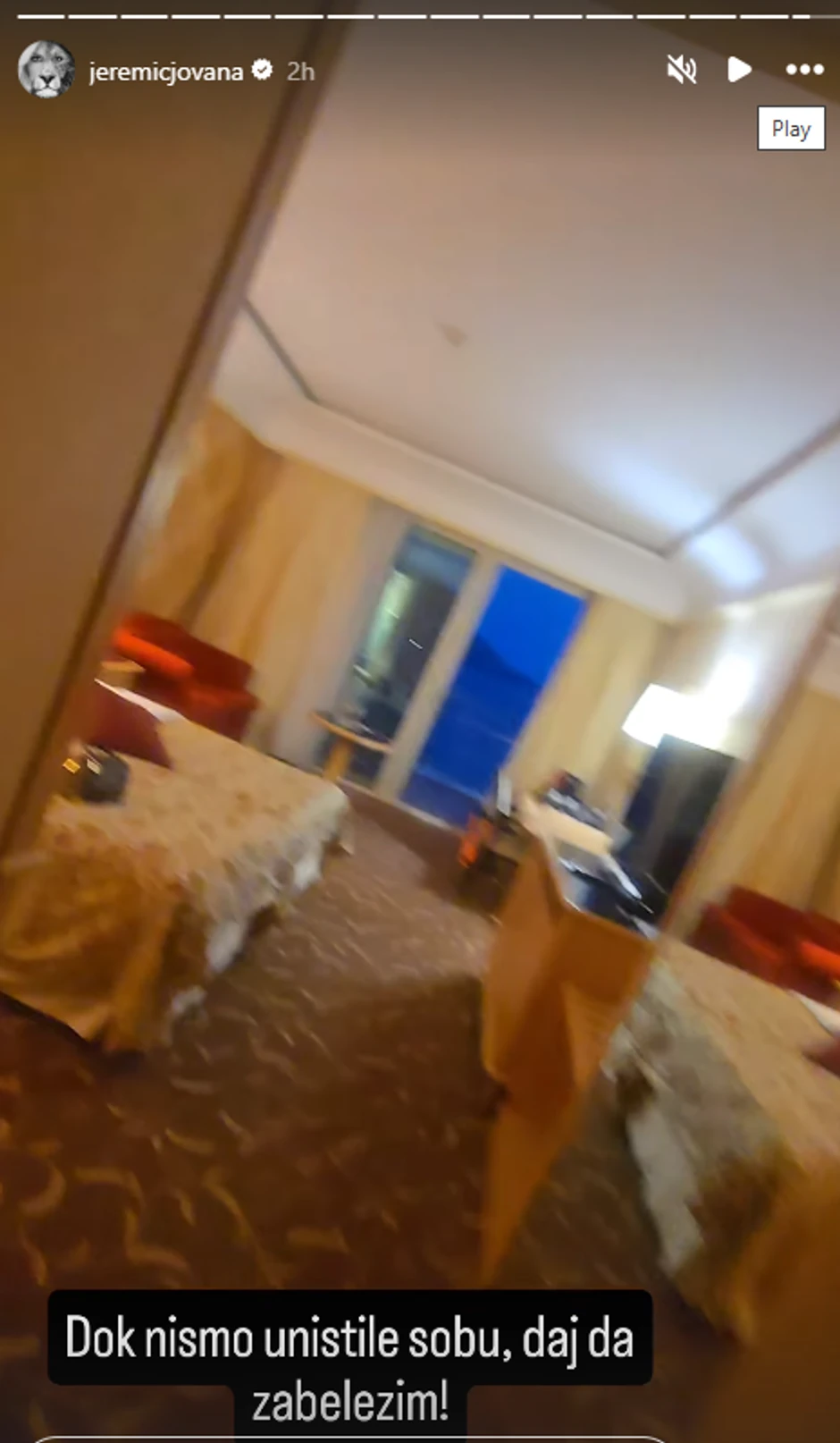 Jovana Jeremić objava
