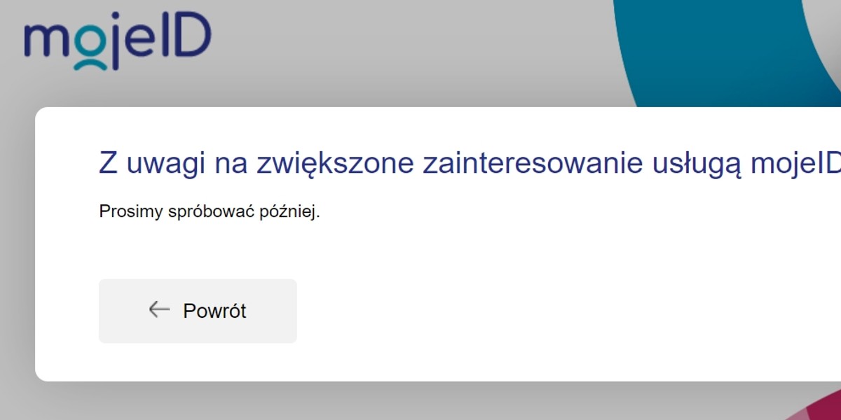 System nie udźwignął przeciążenia.