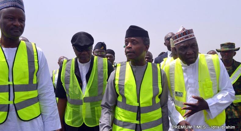 VP Osinbajo on inspection tour of Abuja airport