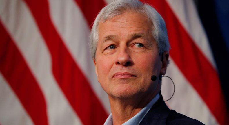 Jamie Dimon, CEO of JPMorgan Chase, takes part in a panel discussion about investing in Detroit at the Kennedy School of Government at Harvard University in Cambridge, Massachusetts, U.S., April 11, 2018.