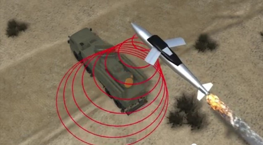 "Boingova" letelica šalje mikrotalase na vojno vozilo