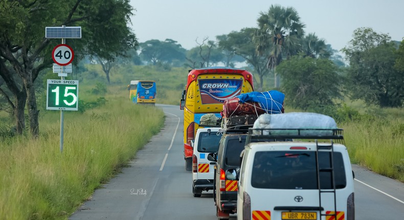 Traffic in Murchison Falls NP