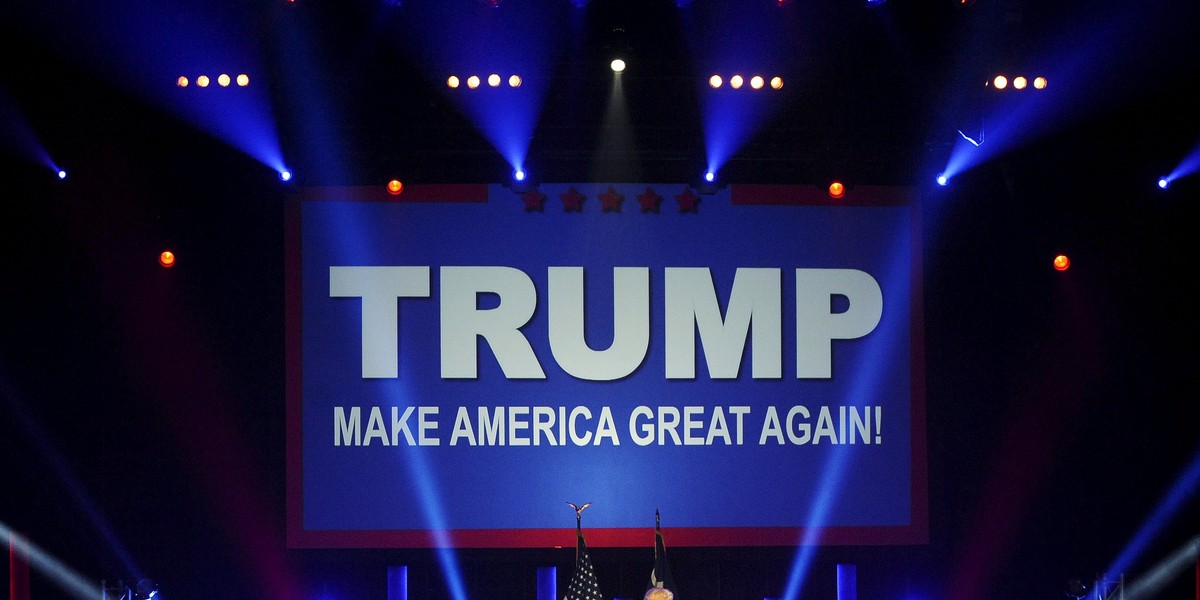 Donald Trump campaigning in South Carolina.