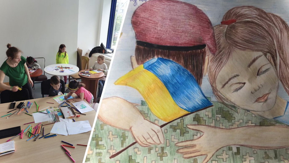 Praca 12 letniej Aleksandry Nikołajew - Wróć Żywy. "Marzę, aby każdy ukraiński żołnierz po zwycięstwie wrócił do domu żywy i nietknięty"