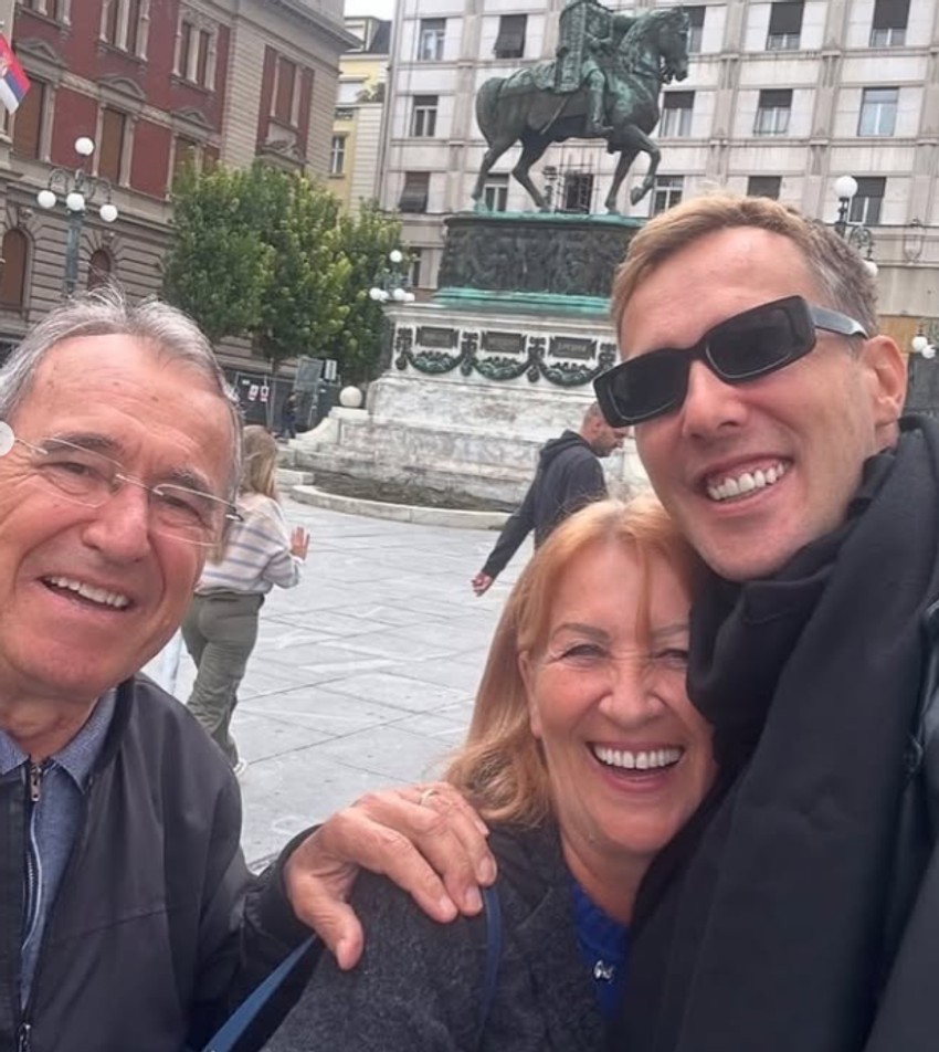 Čeda Marković sa porodicom