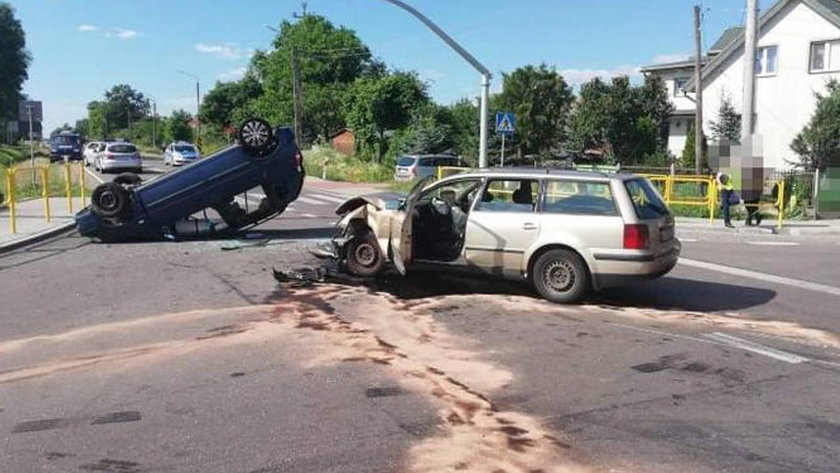 Wypadek w Knyszynie. Cztery osoby zostały ranne