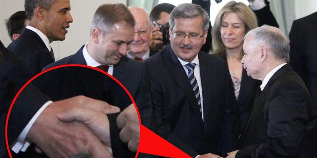 Kaczyński podał rękę Komorowskiemu. FOTO