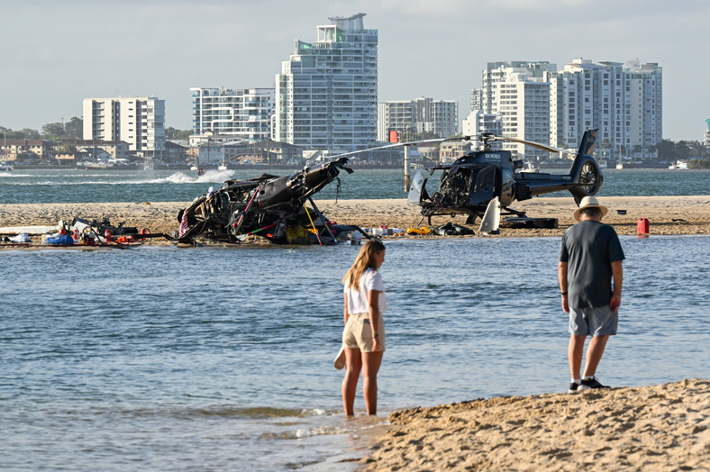 Zderzenie helikopterów w Gold Coast w Australii