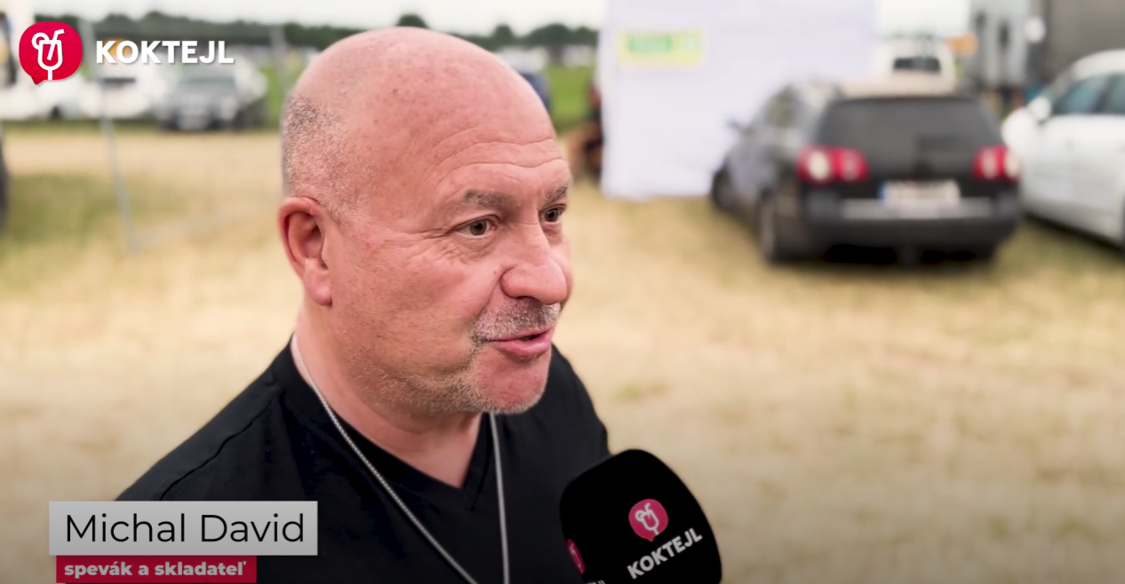 Michal David počas rozhovoru pre Koktejl.