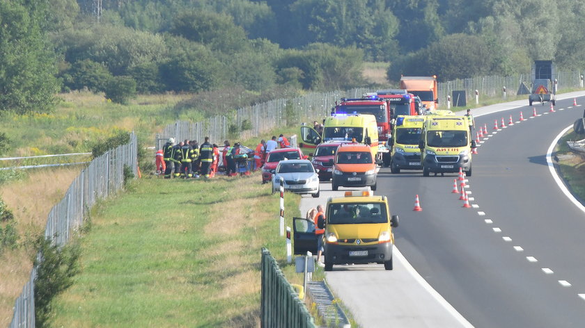 Serious accident on the A4: a Polish bus run off the road