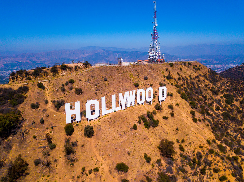 Znak "Hollywood", Los Angeles, USA