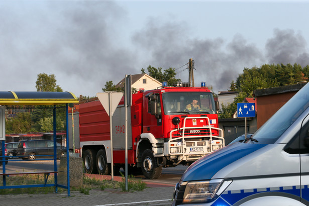 Straż Pożarna podcza akcji w zielonogórskim Przylepie