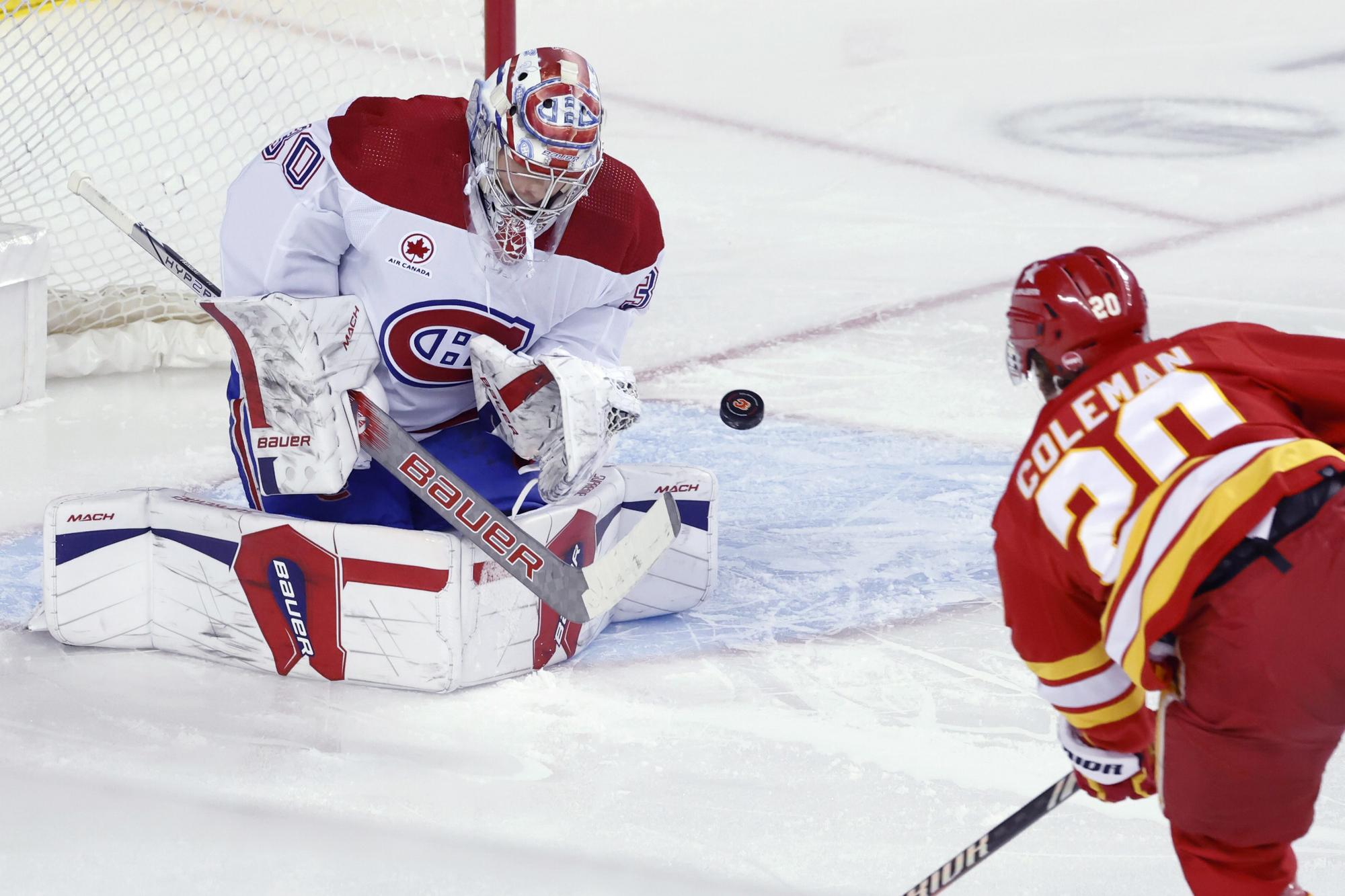 Zápas NHL: Calgary Flames - Montreal Canadiens.