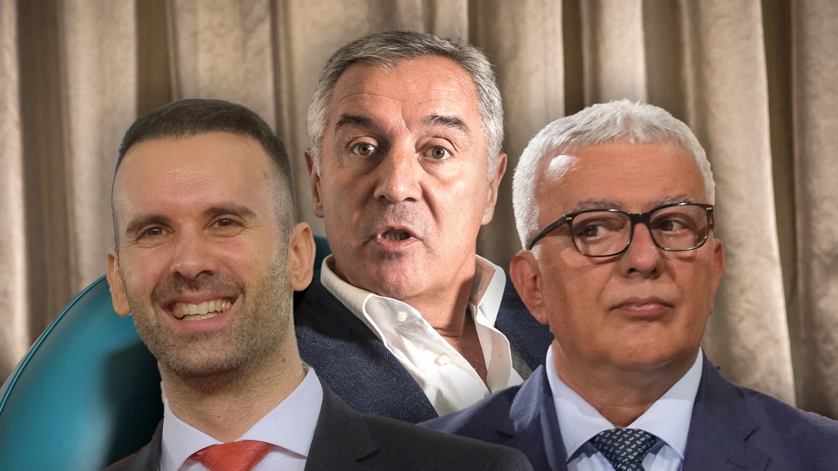 Milo Đukanović, Milojko Spajić i Andrija Mandić 