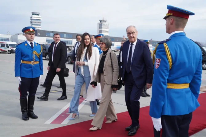 Tamara Vučić sa predsednikom Švajcarske i njegovom suprugom 