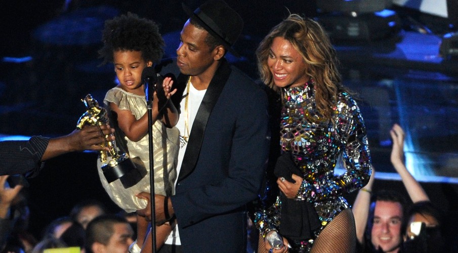 Blue Ivy, Jay Z i Beyoncé na scenie MTV Video Music Awards 2014