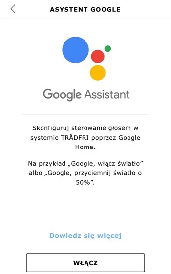 IKEA TRADFRI zgodne także z Google Assistant