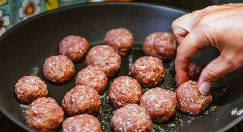 You can use ground beef to make flavorful meatballs.Linus Strandholm / EyeEm / Getty Images