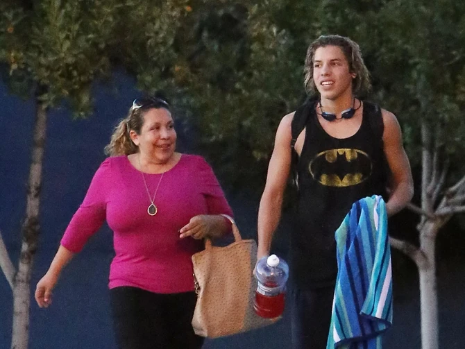 Džozef Baena sa majkom