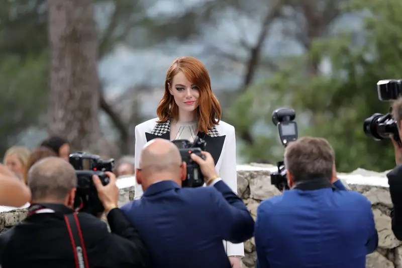 Emma Stone na pokazie Louis Vuitton