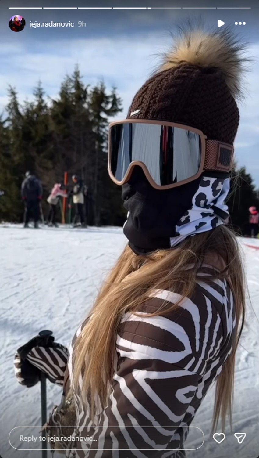 Jelena Radanović na skijanju