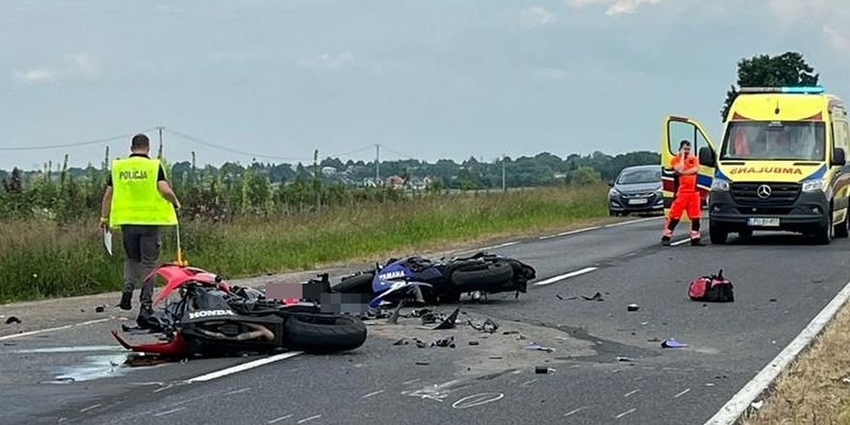 Do tragicznego wypadku motocyklistów doszło niedaleko Puław.