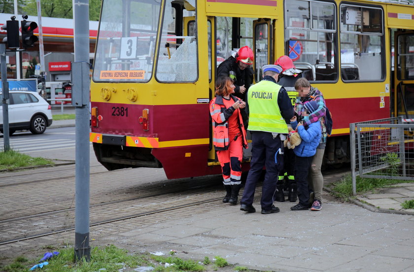 Katastrofa w Łodzi. Wykolejenie tramwaju MPK. Są ranni