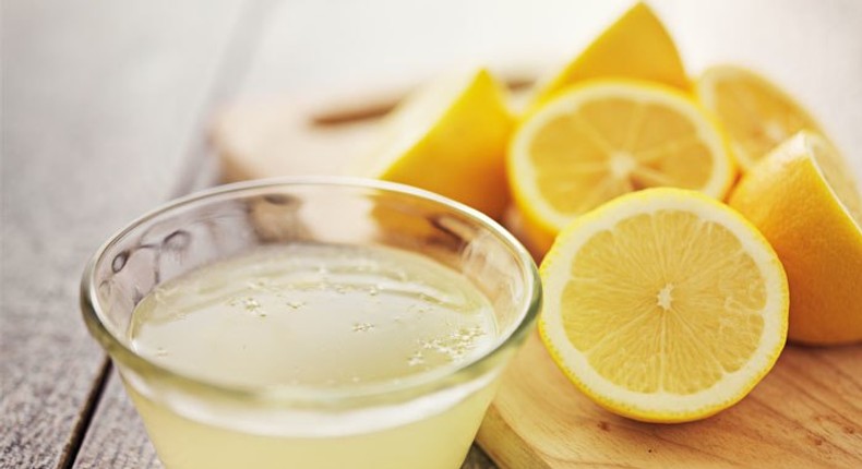 Lemon juice is loaded with Vit c that helps keep the skin bright and youthful