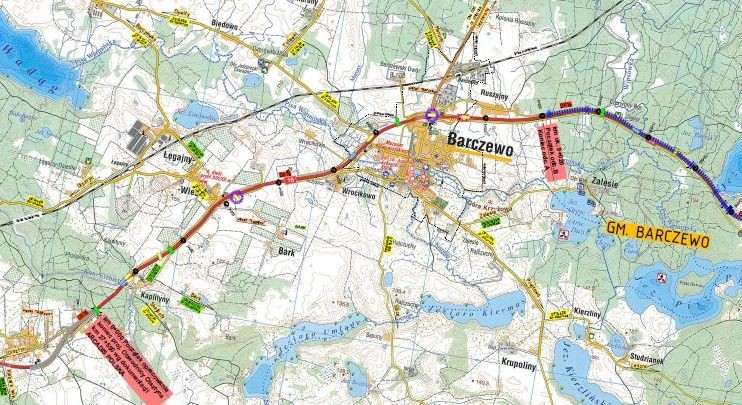 S16 Barczewo – Biskupiec - plan 1