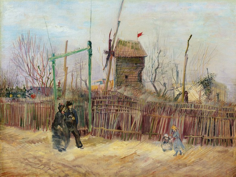 "Scena uliczna na Montmartre" Vincenta van Gogh