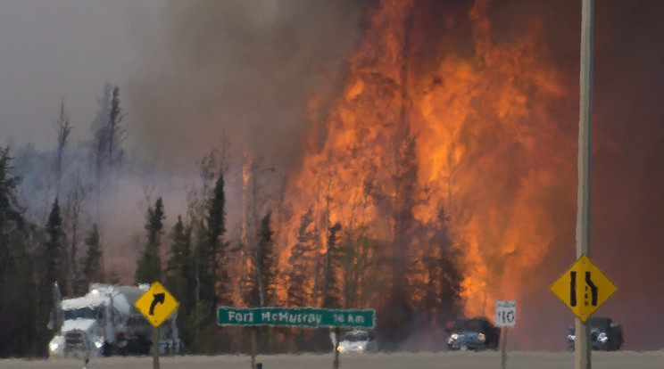 Napok óta tombol a tűz Kanadában / Fotó: Northfoto