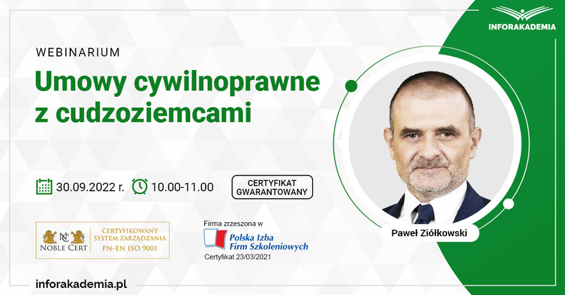 Webinarium „Umowy cywilnoprawne z cudzoziemcami”