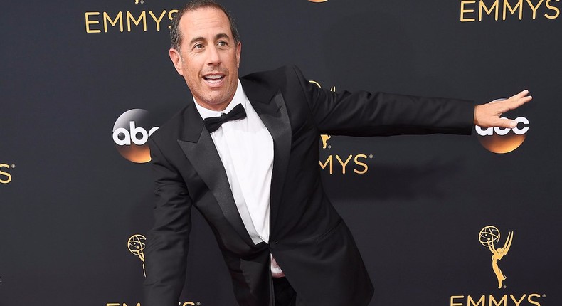 Jerry Seinfeld at the 2016 Emmys in Los Angeles.