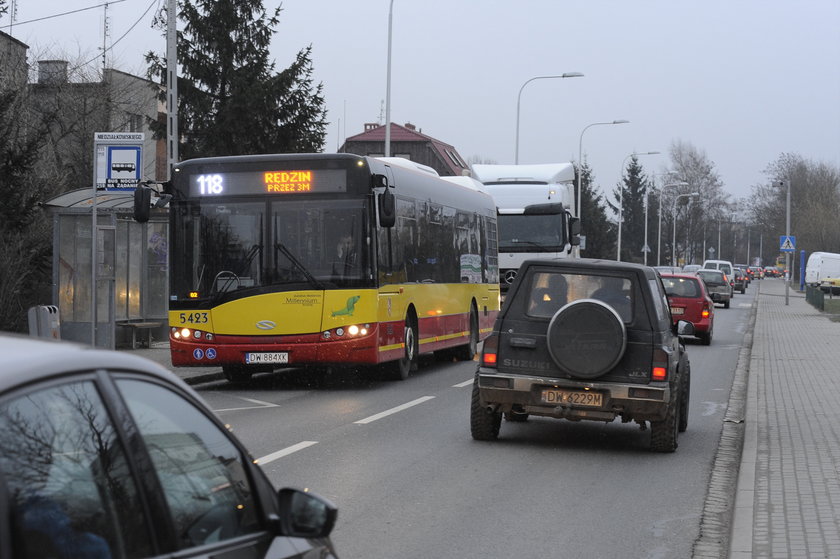 Autobus MPK linii 118 na Strachocinie