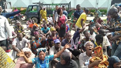 Traders protest plot to eject them from market in Anambra/Illustration. [Punch]