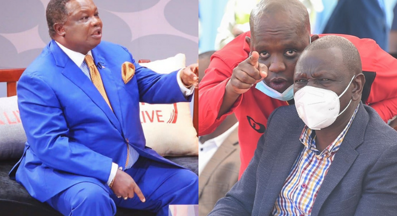 Francis Atwoli, Dennis Itumbi and DP Ruto