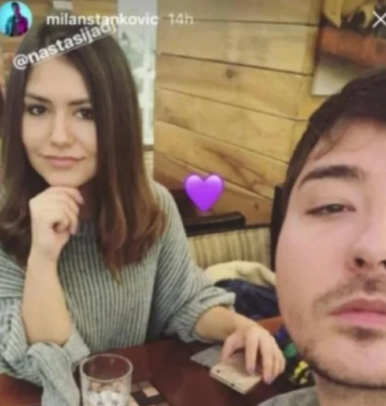 Milan Stanković sa sestrom