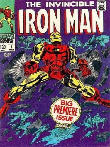 <b>1968. Iron Man #1</b><br /><br />
Na własną serię komiksów Tony Stark musiał czekać aż pięć lat. W tym czasie doczekał się także czerwono-złotej zbroi. Seria 