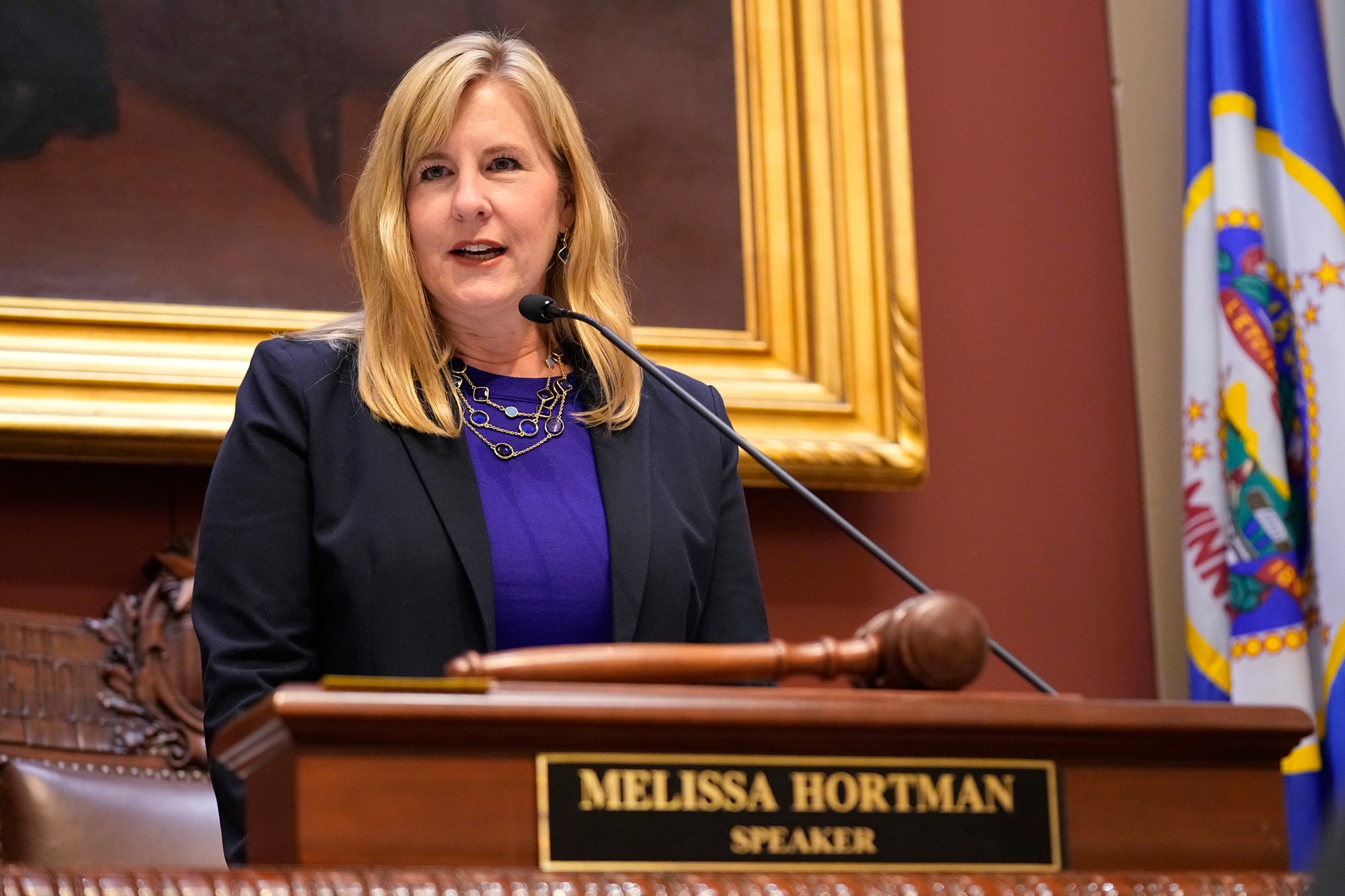 Bývalá predsedníčka štátnej Snemovne reprezentantov Melissa Hortman.