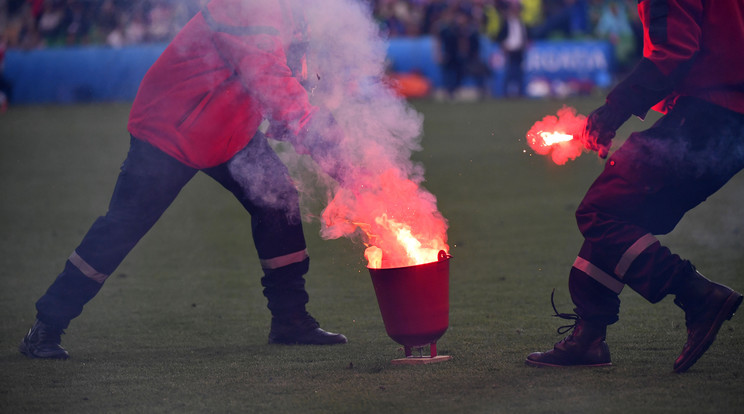 Nagy volt a káosz Saint-Étienne-ben /Fotó: AFP
