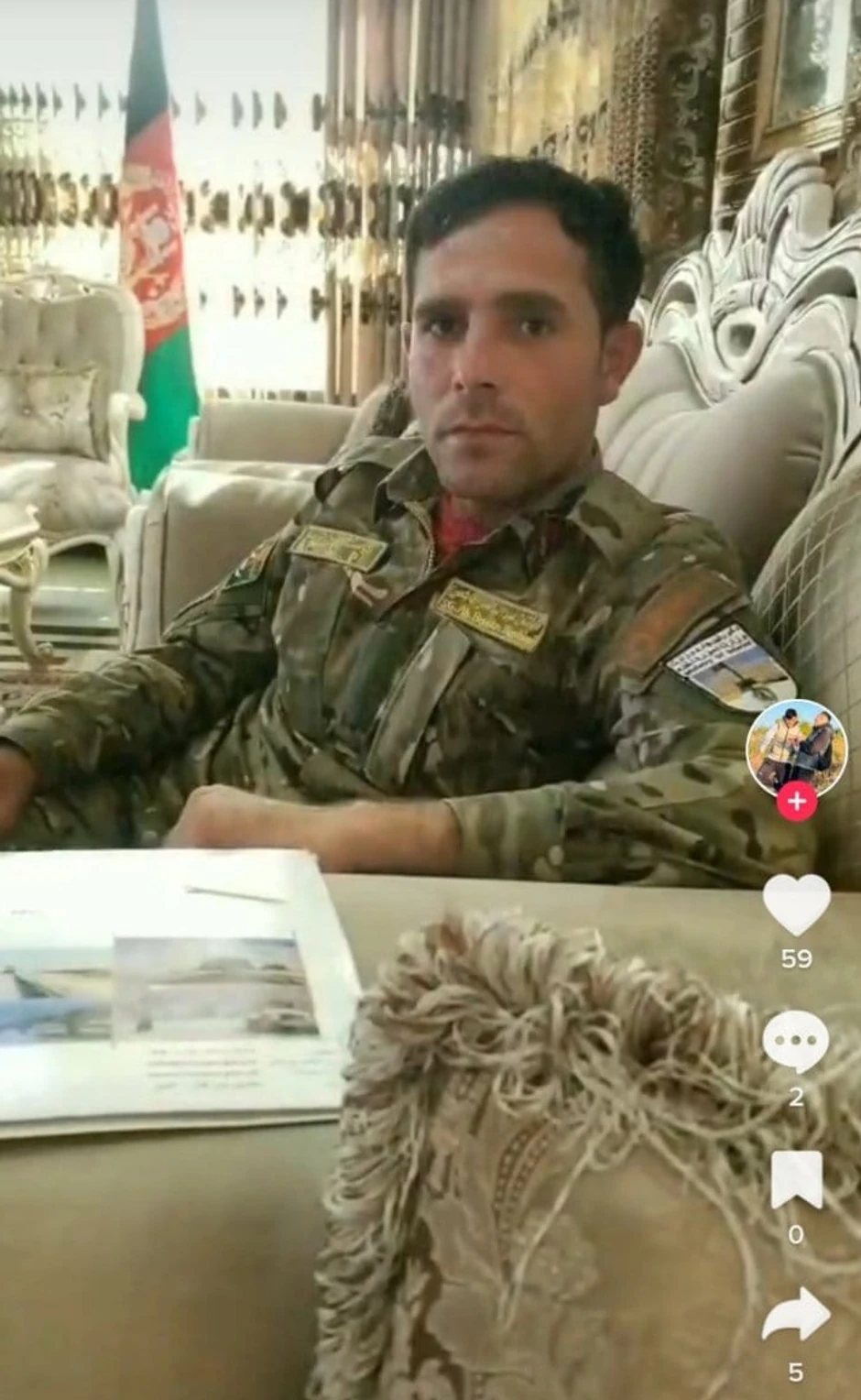 Abdul Basir Hasani, oficir Avganistanske vojske