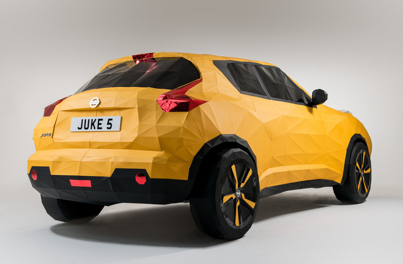 Nissan Juke Origami auto z papieru