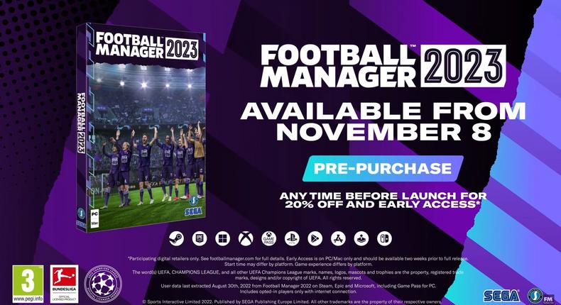 Football Manager 2023 release date
