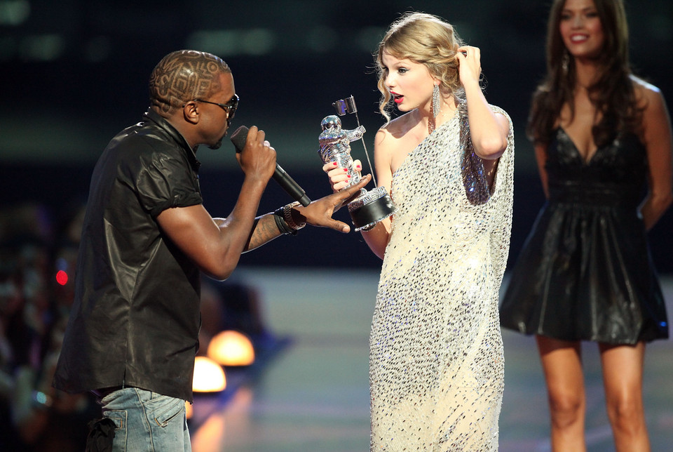 Kanye West i Taylor Swift na MTV Video Music Awards w 2009 roku