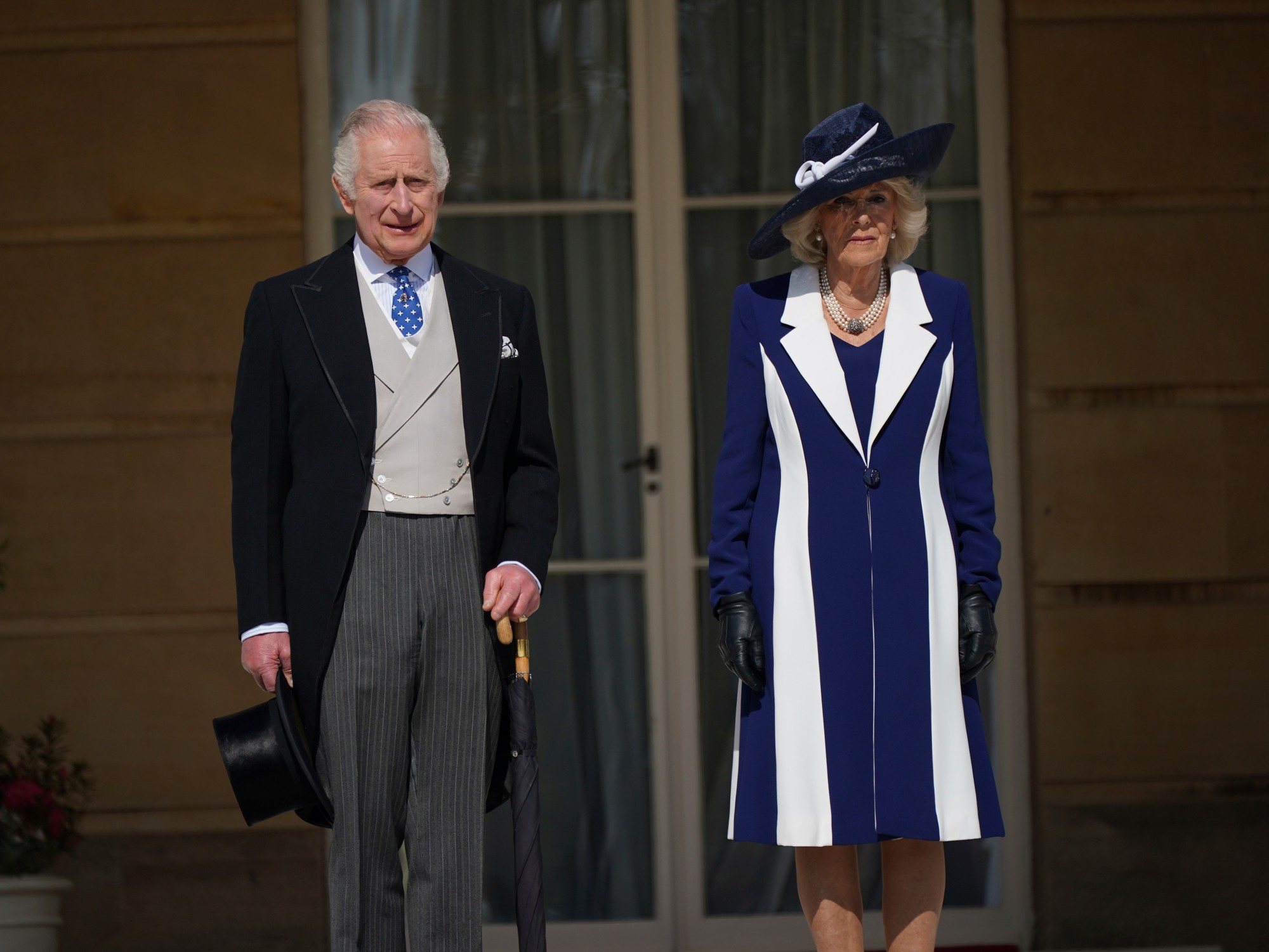 Britský kráľ Karol III. a britská kráľovná manželka Kamila.